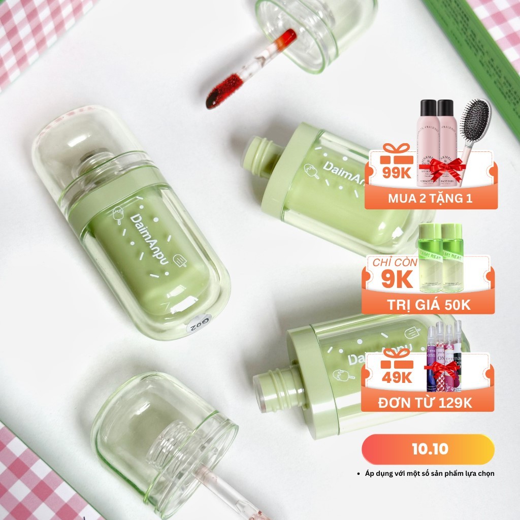 Son kem DAIMANPU xanh bơ Macaron Watery Lip Tint bền màu lâu trôi DAIM28