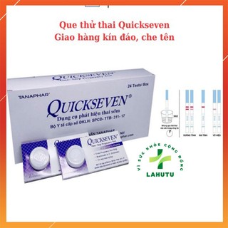 Que thử thai Quickseven 2 vạch chính xác - test thử thai hai vạch sớm nhanh hiệu quả