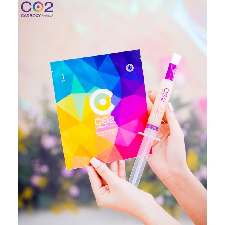 Bộ mặt nạ thải độc CO2 Carboxy Sound Ribeskin sạch sâu căng bóng