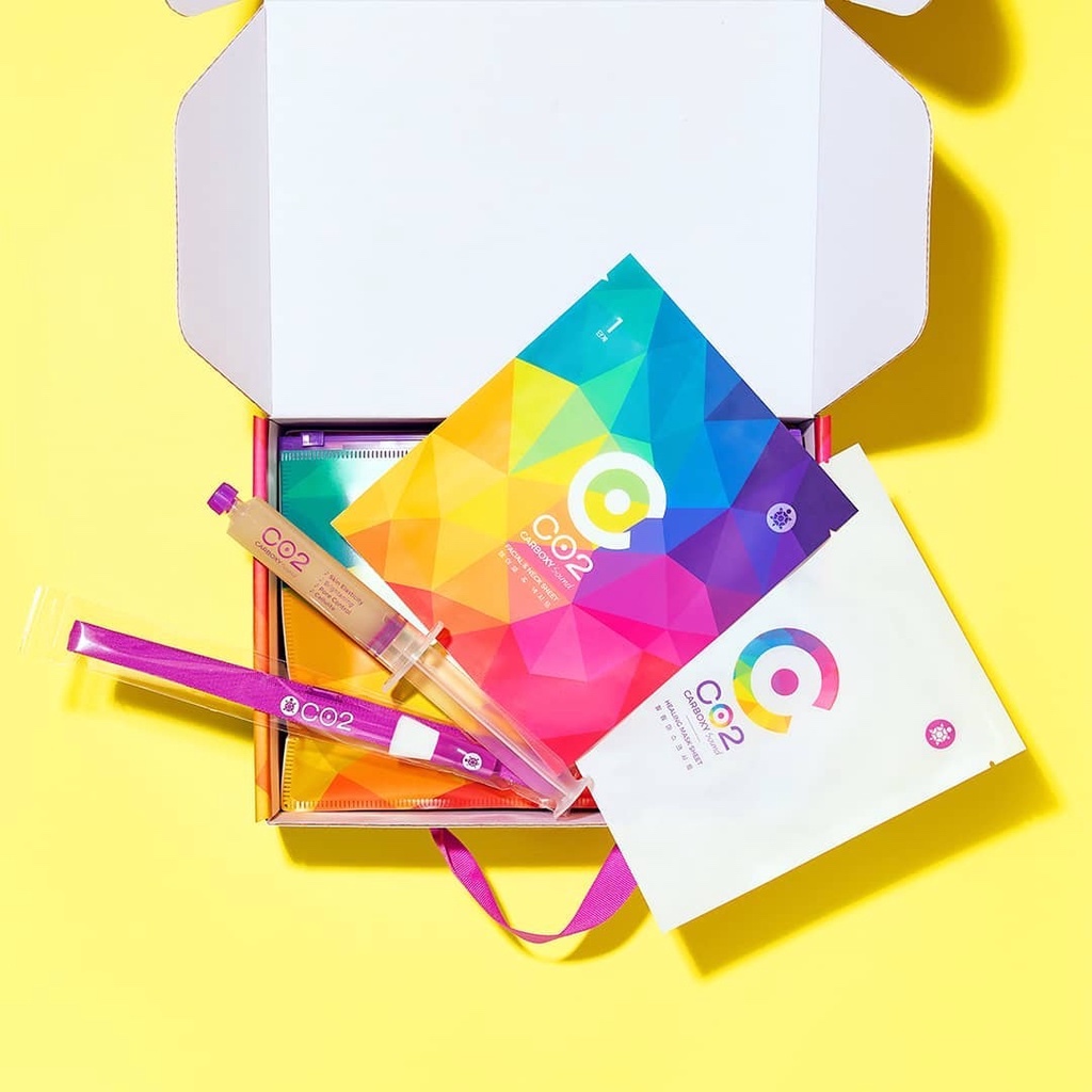 Bộ mặt nạ thải độc CO2 Carboxy Sound Ribeskin sạch sâu căng bóng