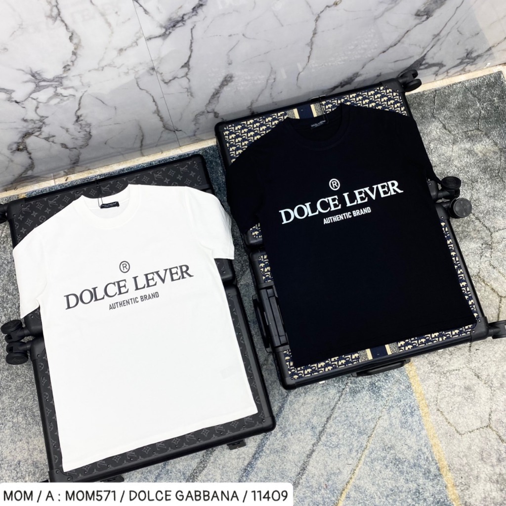 Áo thun nam nữ Đolcê - LEVER in chữ đơn giản mà đẹp - áo phông cháy phố