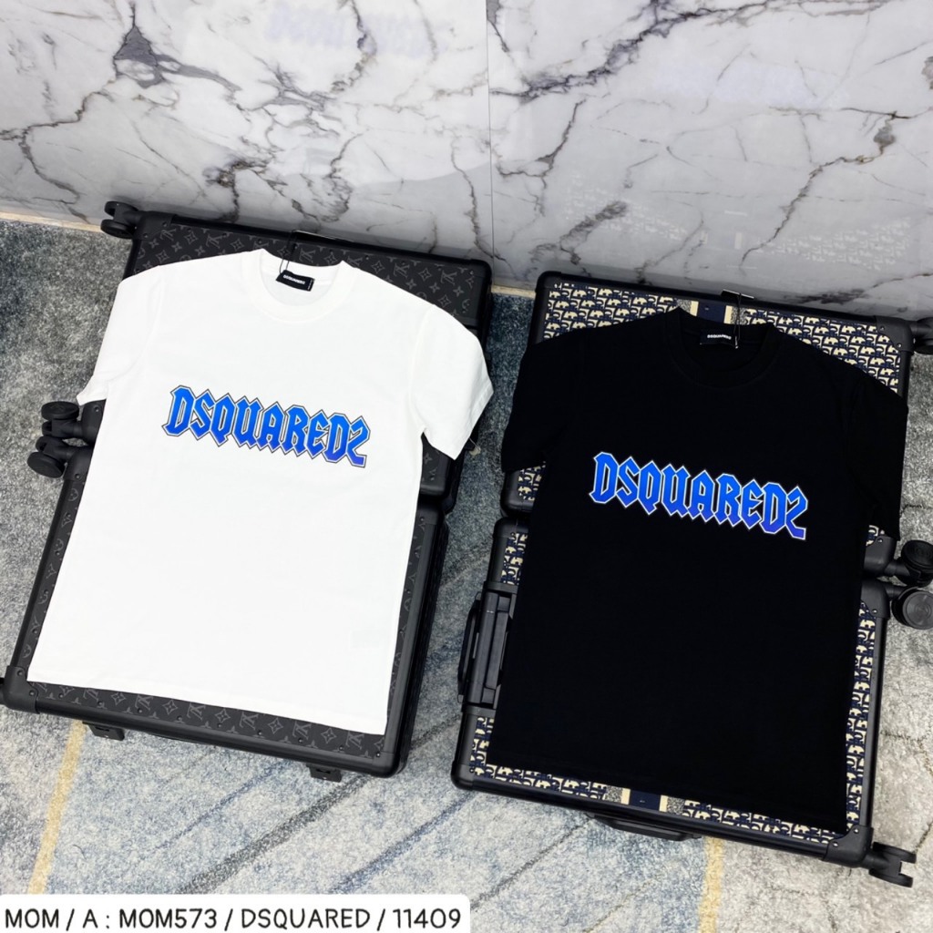 Áo thun nam nữ ĐS-Q2 chữ xanh siêu phẩm 2023 - áo phông cao cấp cotton