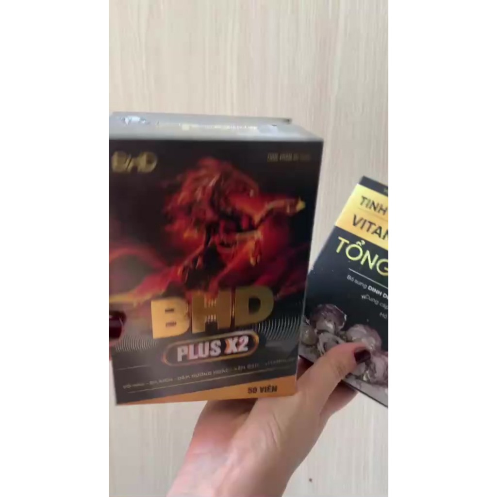 Viên Uống Bổ Hoàn BHD PLUS X2 tặng Hộp Vitamin Hàu 50v
