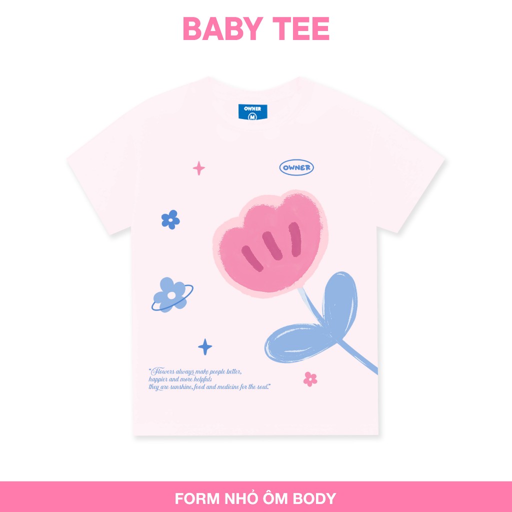 Áo Thun Nữ Local Brand FLORA BABY Tee Owner Ôm Body
