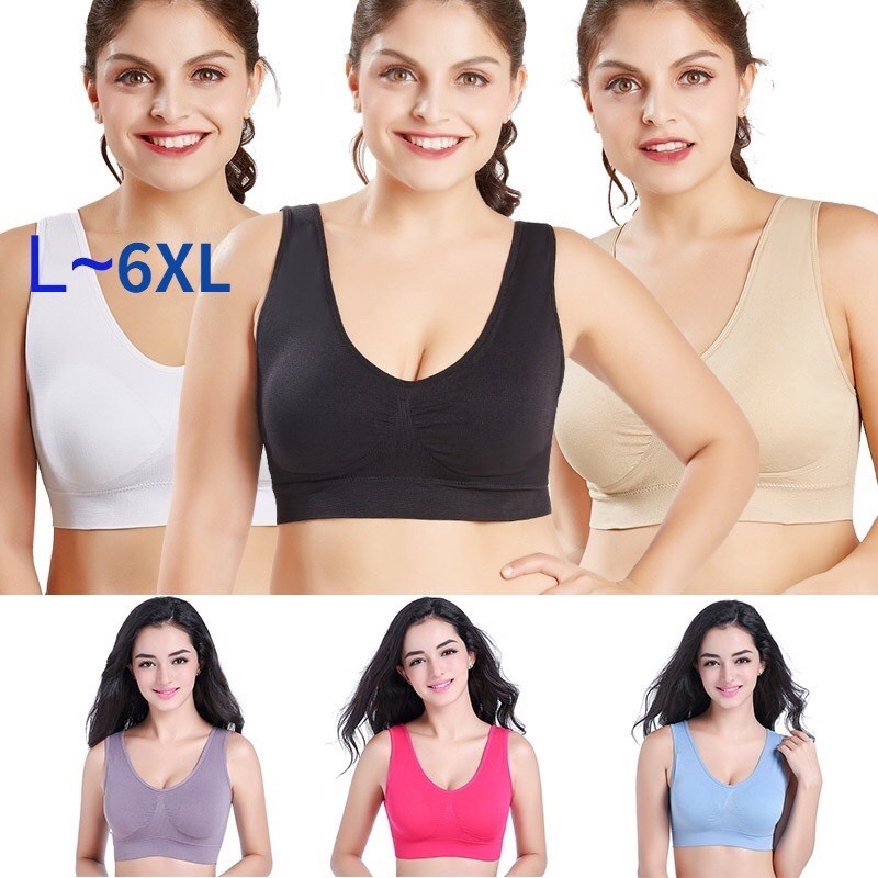 Áo Bra Nữ Big Size Áo Ngực Không Gọng Plus Size Bra Bộ Tập Gym Nữ