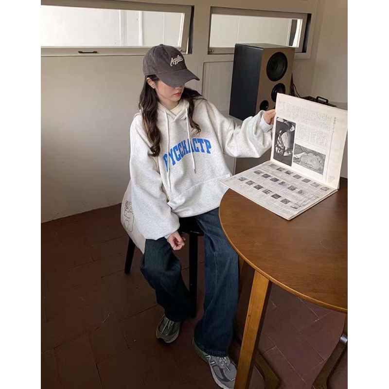 AP1187 - ÁO HOODIE CHỮ PYCHACTP LÓT NHUNG