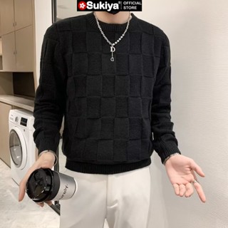 Áo Len Nam Cổ Tròn SUKIYA Chất Len Dày Mềm Kiểu Dáng Hàn Quốc AL66