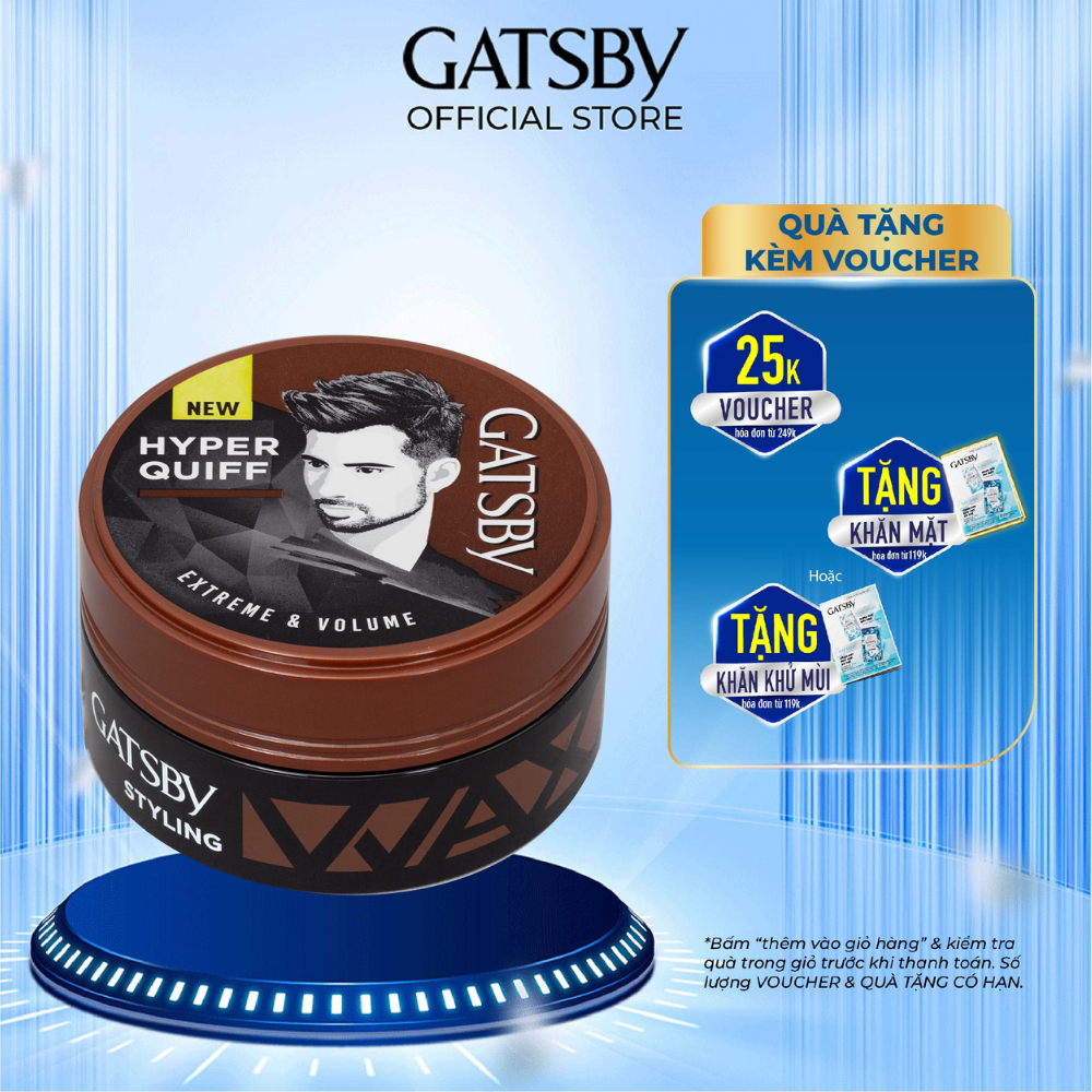 Wax Tạo Kiểu Tóc GATSBY STYLING WAX EXTREME & VOLUME 75g