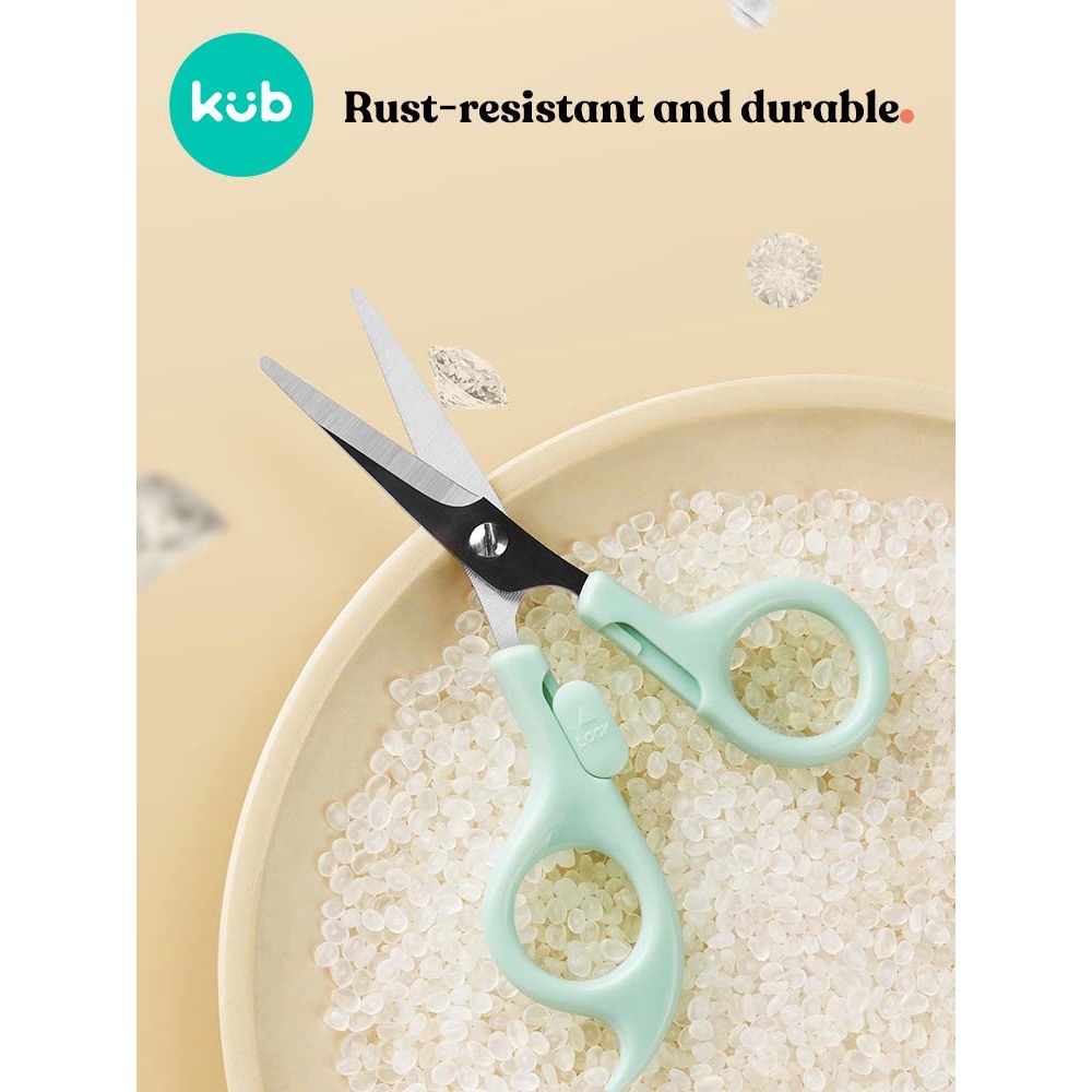 Kéo cắt tóc cho bé KUB chống gỉ kèm lược dụng cụ cắt tóc cho bé máy cắt tóc cho bé máy cạo tóc cho bé dụng cụ cắt tóc