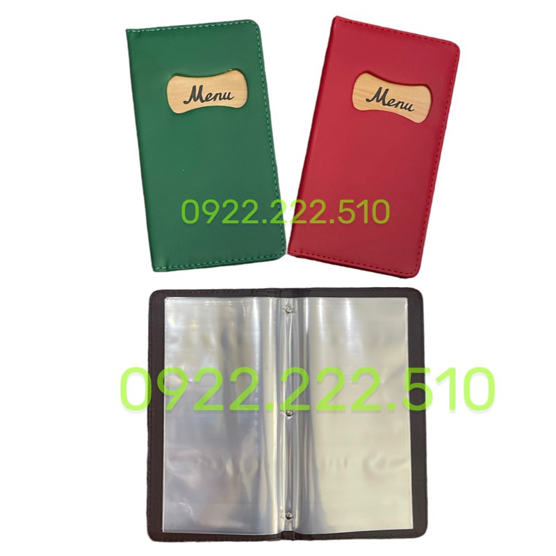 CUỐN BÌA MENU DA 10-20 LÁ NHỎ 202/208