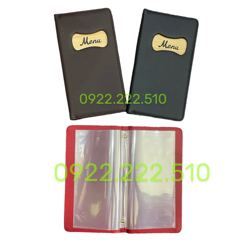 CUỐN BÌA MENU DA 10-20 LÁ NHỎ 202/208