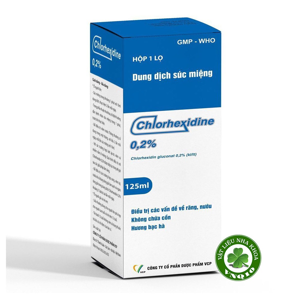 Nước súc miệng CHLORHEXIDINE 0.2% VCP - Chai 125ml
