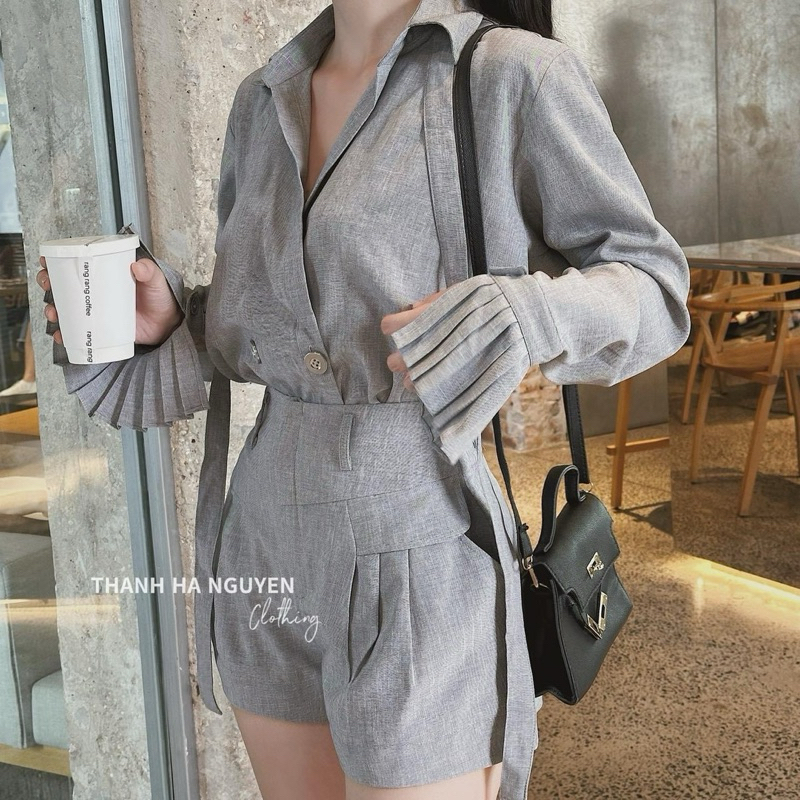 Set áo sơ mi + quần short ZARA
