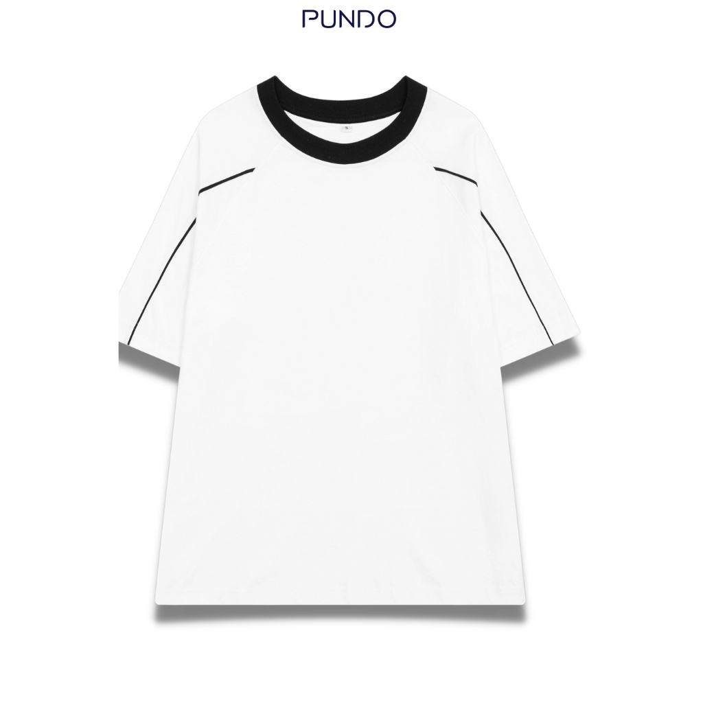 Áo thun unisex phối viền chất vải Cotton dày dặn ATPD82