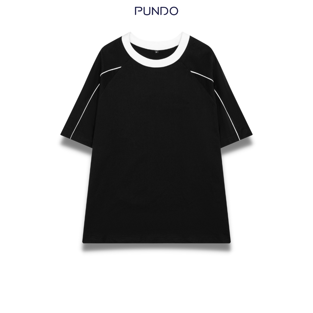 Áo thun unisex phối viền chất vải Cotton dày dặn ATPD82