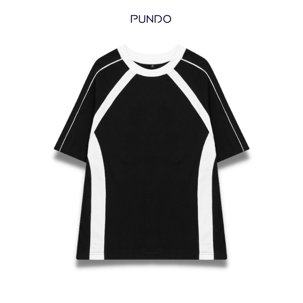 Áo thun unisex phối viền chất vải Cotton dày dặn ATPD82