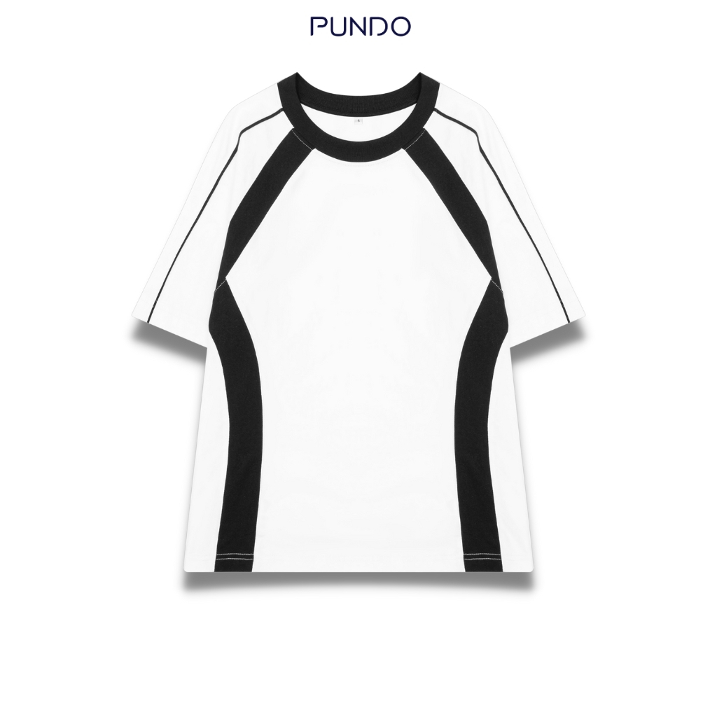 Áo thun unisex phối viền chất vải Cotton dày dặn ATPD82