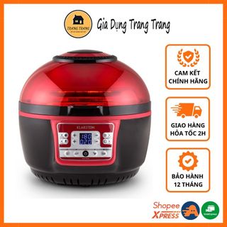 Nồi chiên không dầu KLARSTEIN TURBO 9L, màu đỏ và đen
