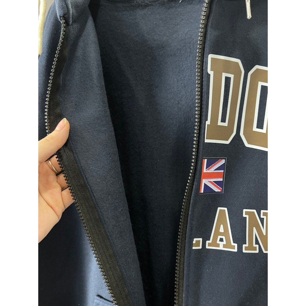 ÁO HOODIE ZIP XANH THAN LONDON K3 LUMIHOUSE