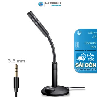 Micro để bàn mini có dây cho máy tính 3.5mm tiện dụng cho pc