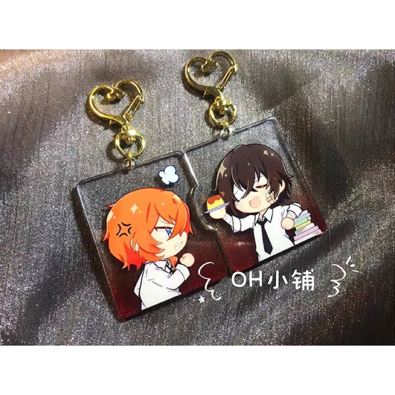 Móc khoá đôi Bungo Stray Dogs Dazai Chuuya Soukoku Shin Soukoku artist có bản quyền