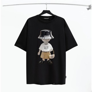 Áo Thun Tay Lỡ Unisex Cậu bé đội mũ  BBR Nam Nữ From Rộng chất cotton cao cấp đl 250gsm