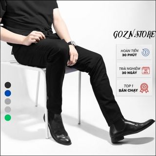Quần Kaki Nam Dài GOZIN.STORE chất liệu kaki cotton co giãn thấm hút mồ hôi không nhăn nhầu quần âu nam bigsize