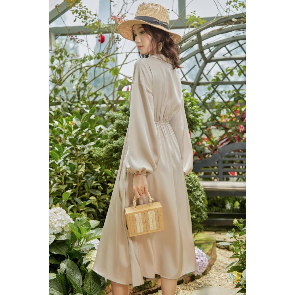 Đầm sơmi cut-out - Everluxe