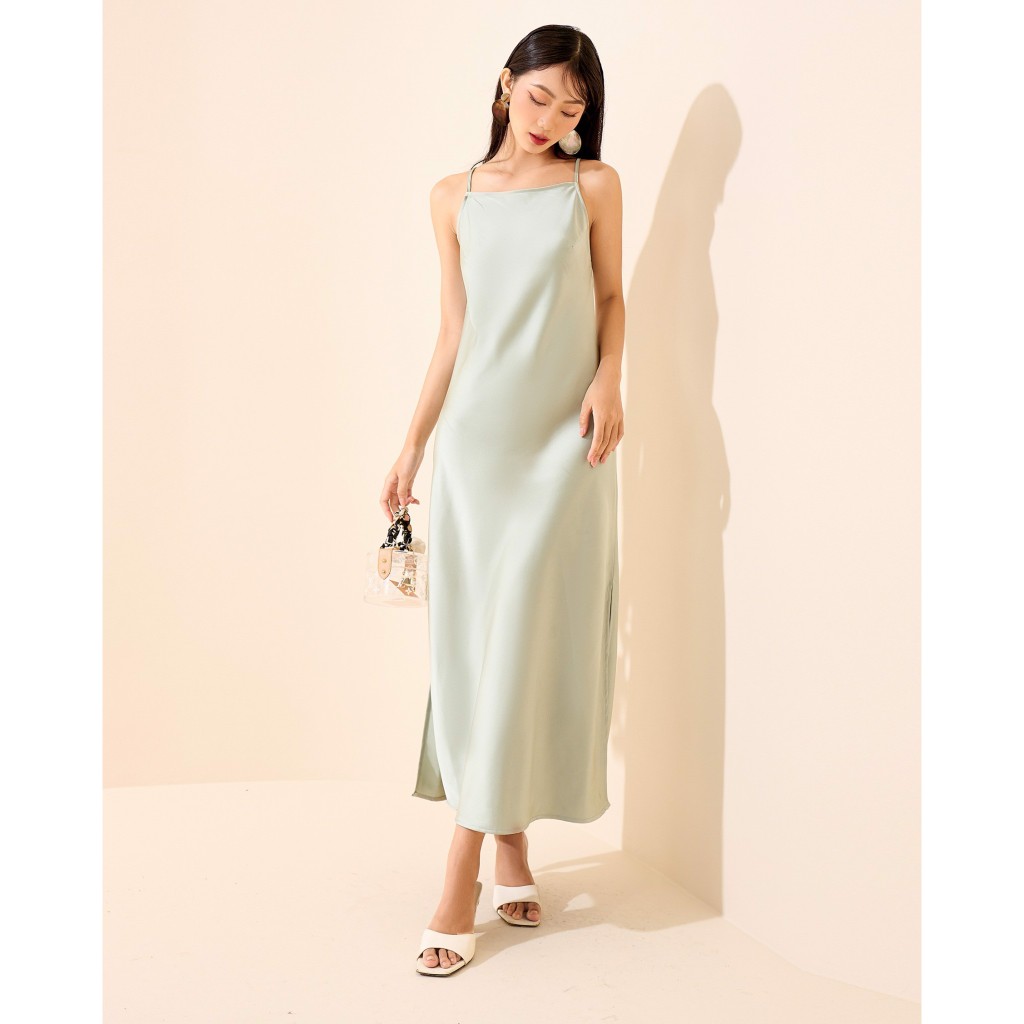 Đầm 2 dây xẻ tà - Everluxe