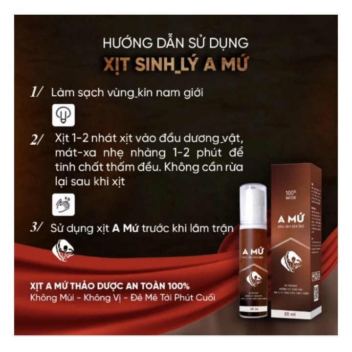 Chai Xịt S.lý A Mứ Chính Hãng - 20ml