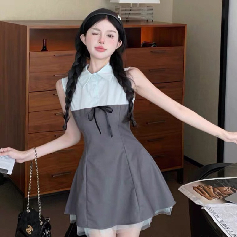 váy kiểu cổ sơ mi hàng thiết kế