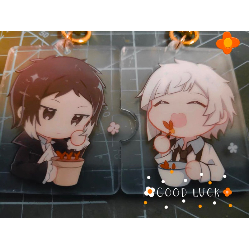 Móc khoá đôi Bungo Stray Dogs Dazai Chuuya Soukoku Shin Soukoku artist có bản quyền
