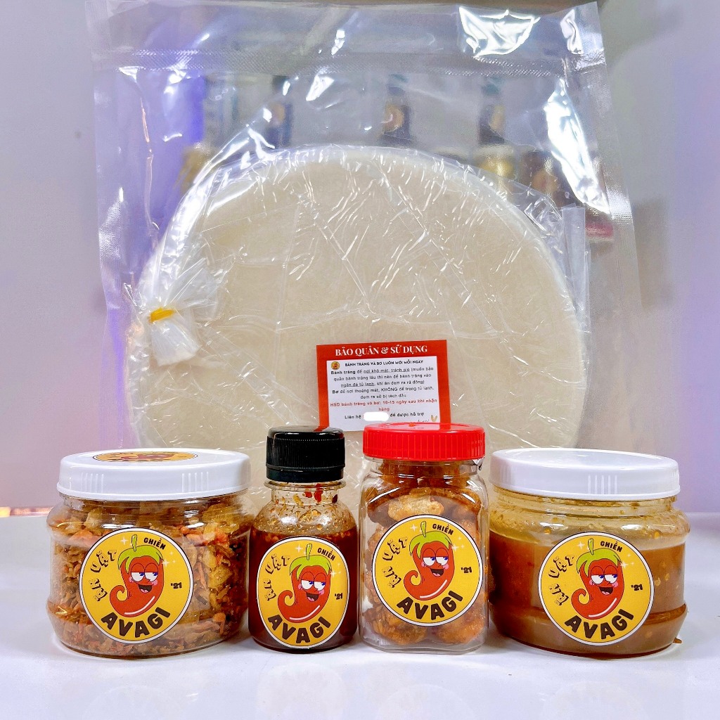 MUỐI BÉO AVAGI COMBO BÁNH TRÁNG