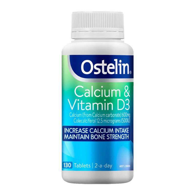 Viên Uống Bổ Sung Canxi Và Vitamin D3 Cho Mẹ Bầu Và Người Lớn - Ostelin Calcium & Vitamin D Úc 130 viên