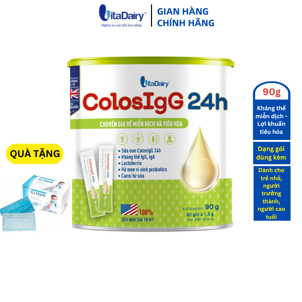 TPBS ColosIgG 24h dạng gói 90g giúp tăng đề kháng, miễn dịch