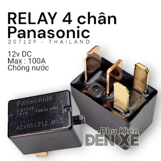 Relay panasonic 4 chân , chống nước , max 100a . sản xuất thailand | relay omron 4 chân 12v dc
