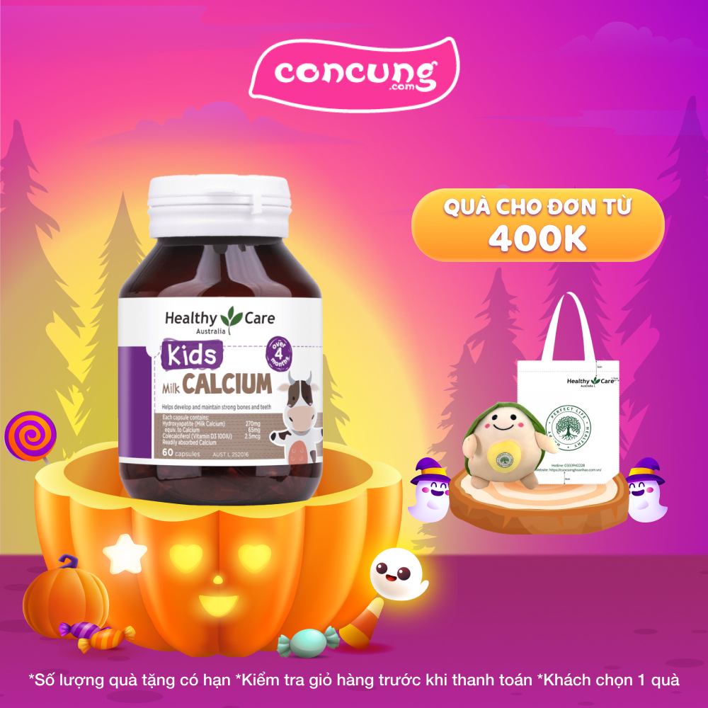 Viên uống Canxi sữa Healthy Care Kids Milk Calcium
