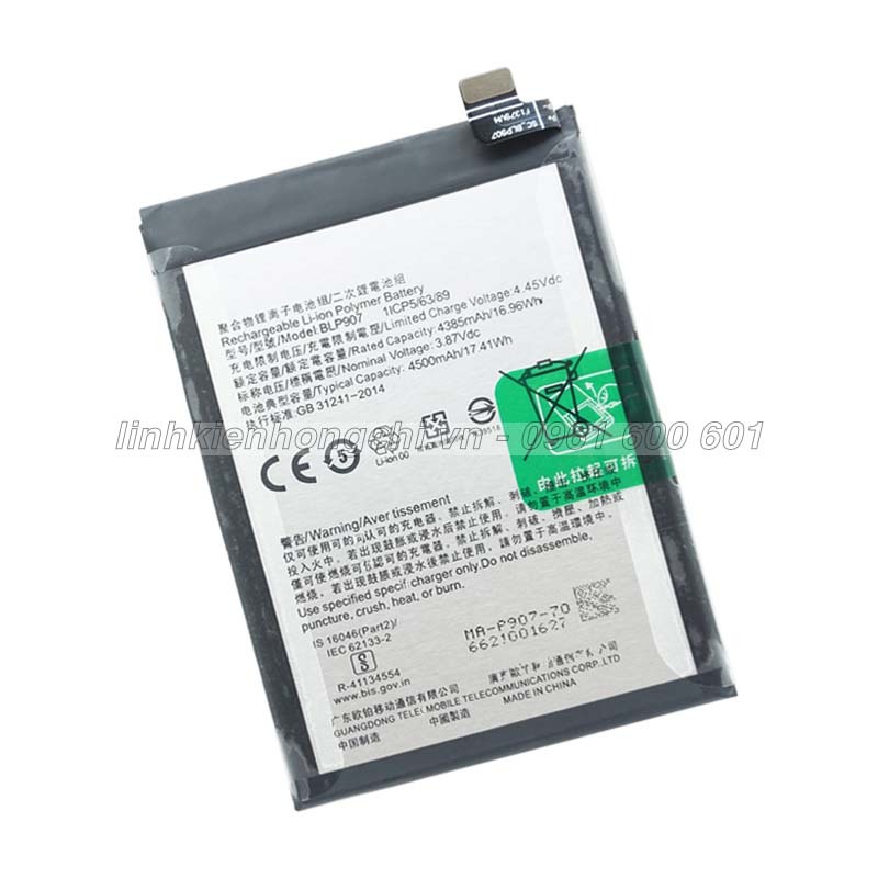 Pin điện thoại Reno 7 4G / Reno7 4G CPH2363 Zin