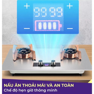 Bếp Gas Âm Lật 10 Đầu Đốt INOX NGẮT GAS TỰ ĐỘNG- BẾP GAS ĐÔI RH8224