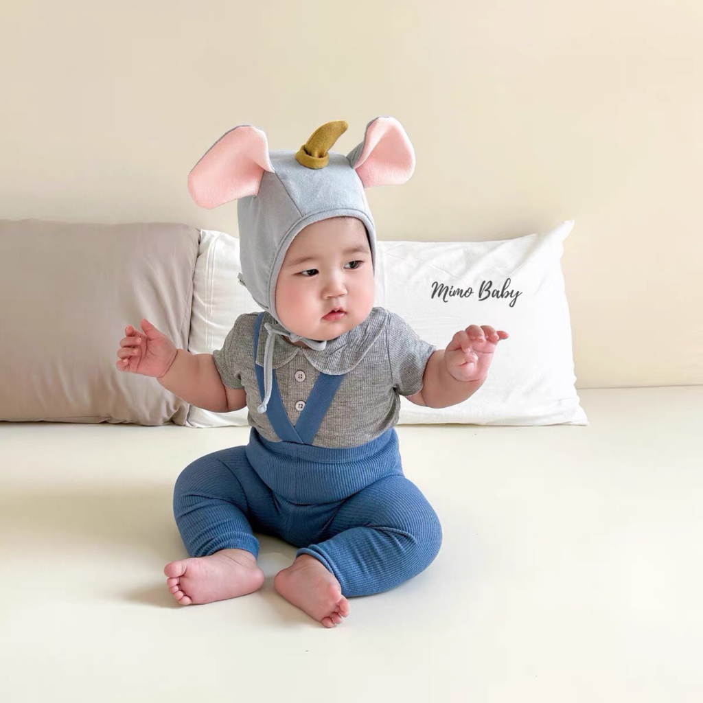 Quần tất yếm dệt kim phiên bản không bàn style Hàn Quốc cho bé QA105 Mimo Baby