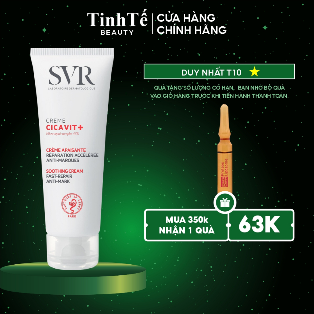 Kem dưỡng phục hồi da SVR CICAVIT+ Crème 40ml (Tinh Tế Beauty)
