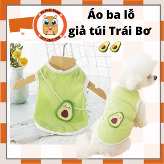 áo ba lỗ giả túi trái bơ cho chó mèo