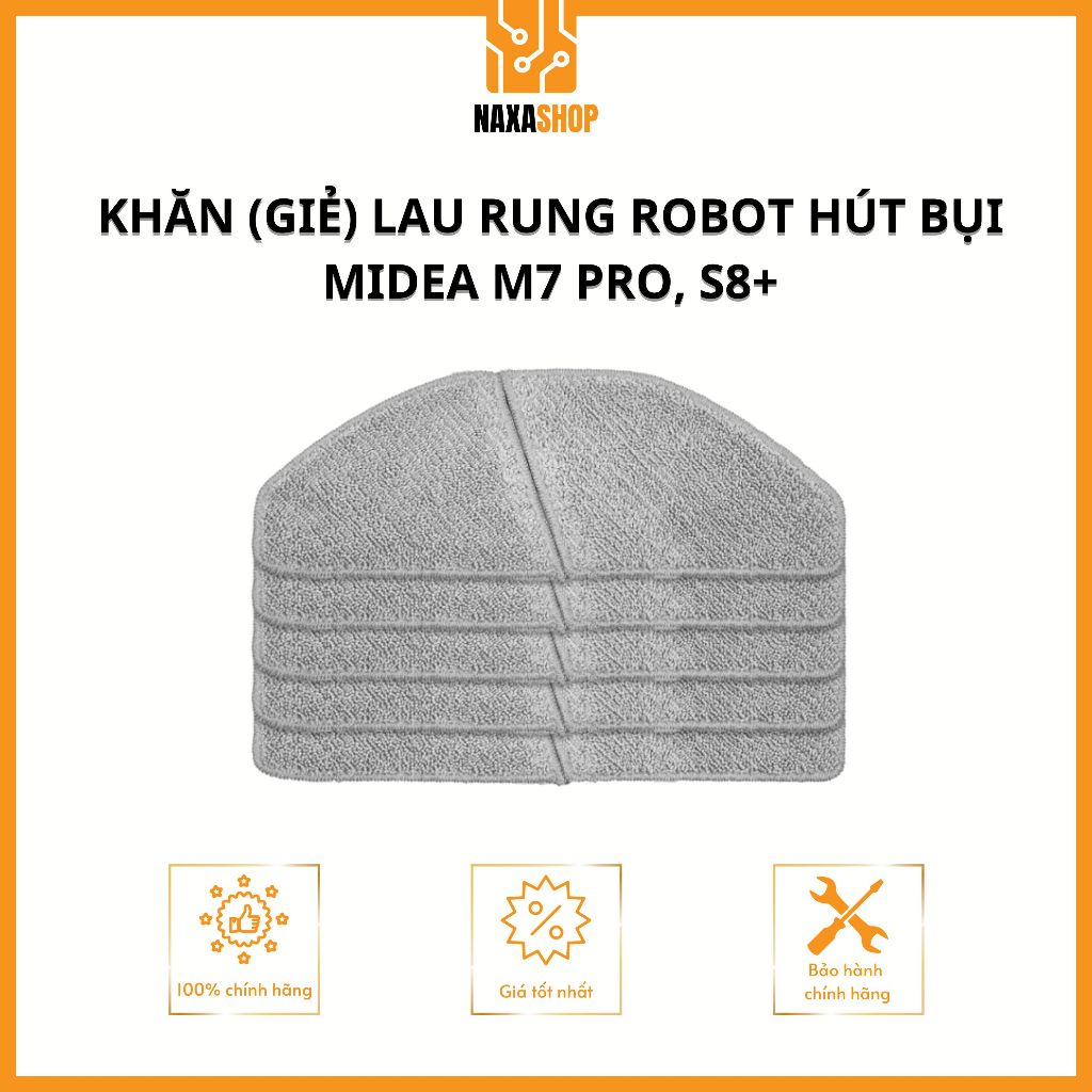 Khăn  lau rung Robot hút bụi Midea M7 Pro, S8+