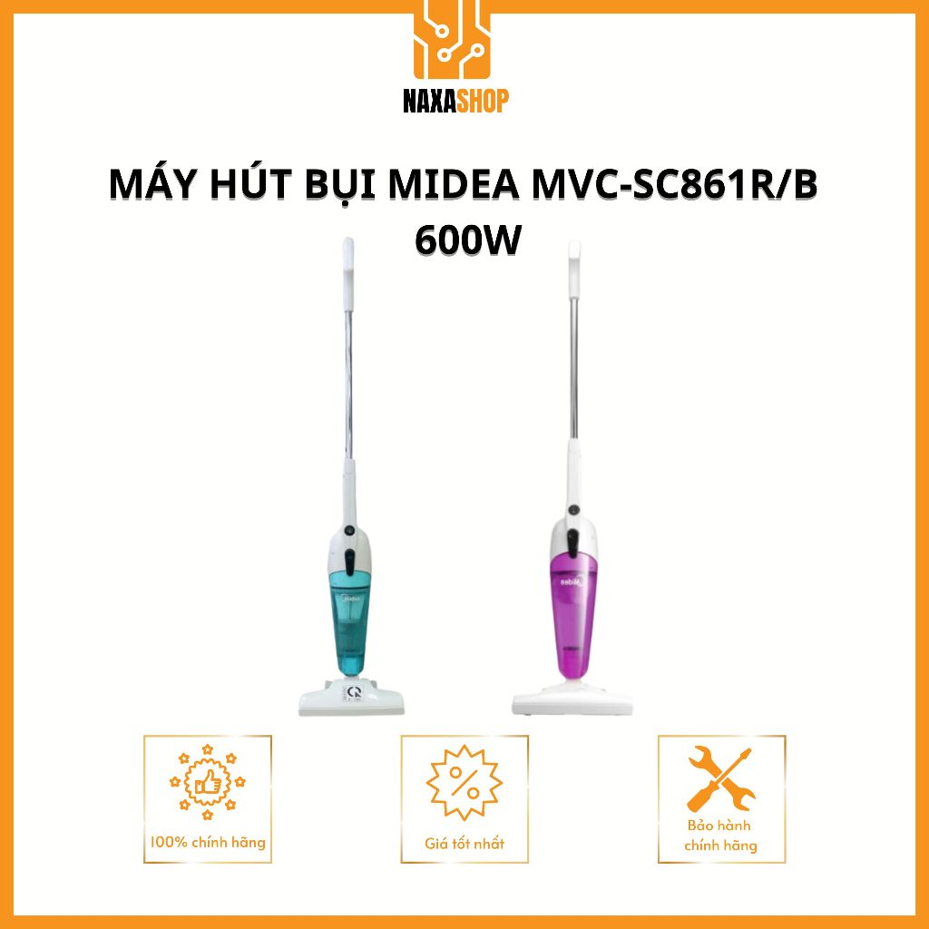 Máy Hút Bụi Midea MVC-SC861B/MVC-SC861R 600W Bản Quốc Tế Chính Hãng