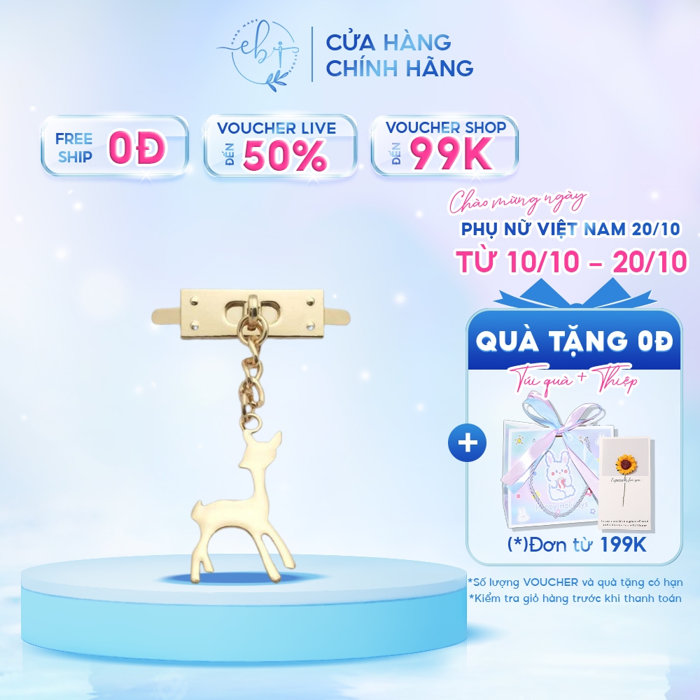 Mác Nai Dùng Để Gắn Trang Trí Túi Handmade - Phụ Kiện Túi Ví Nữ