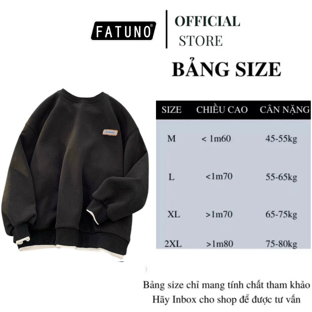 Áo Sweater Nam Nữ, Áo Dài Tay Chất Cotton Nỉ Ngoại Hàng Xuất Cao Cấp Trơn Cổ Tròn