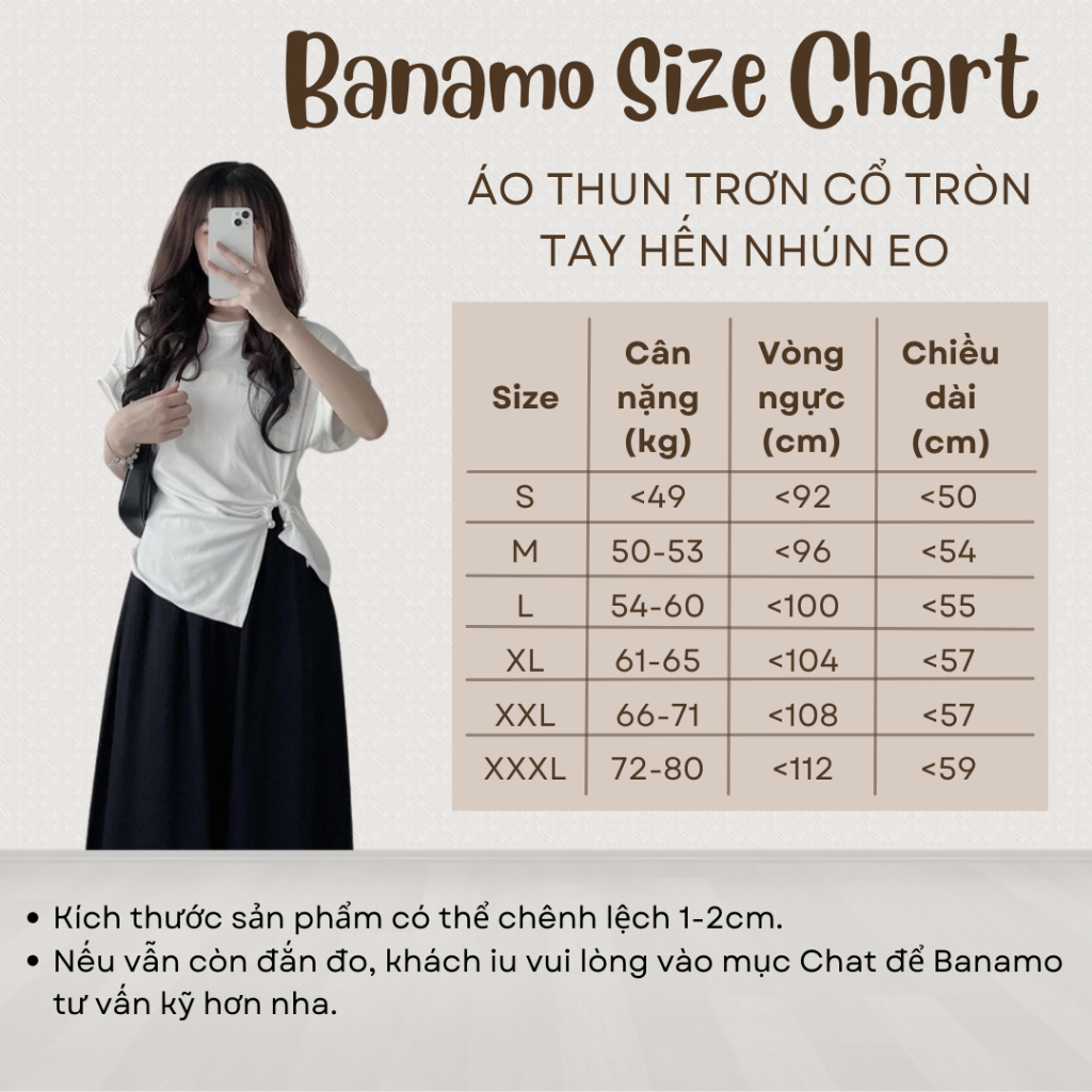 Áo thun trơn BIGSIZE tay hến nhún eo phối ngọc 3120