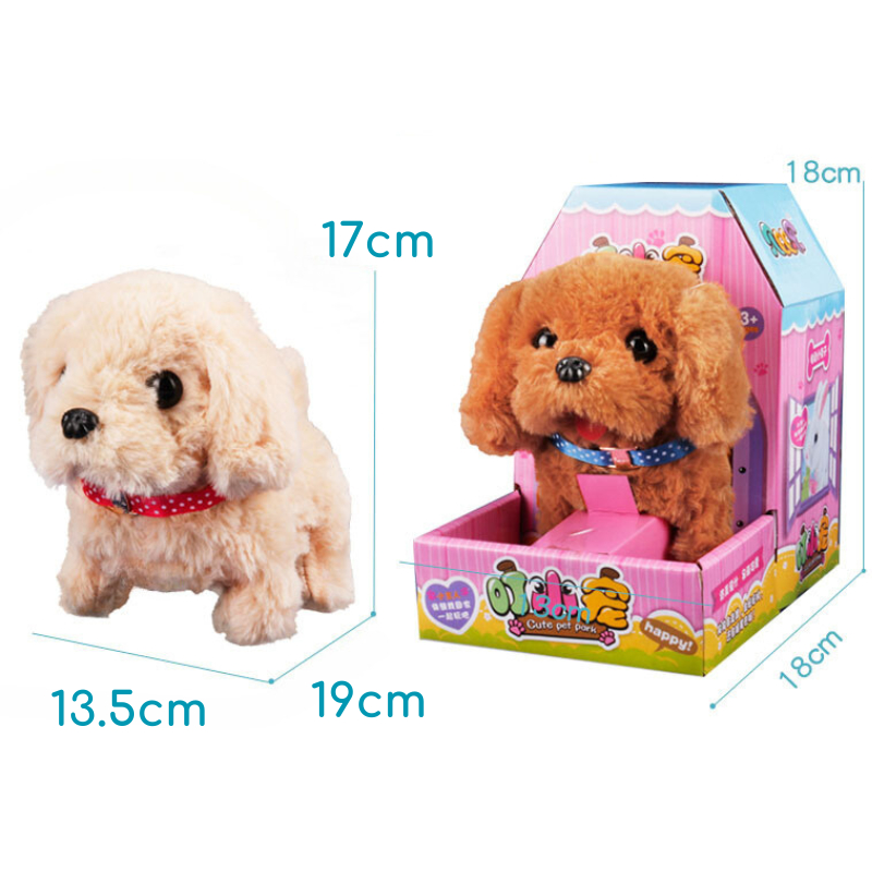 Đồ Chơi Chó Cún Con Kích Thước Lớn Biết Sủa Quẫy Đuôi Phát Nhạc Thông Minh Tự Động Đa Năng Cho Bé Hamiha-ĐC33