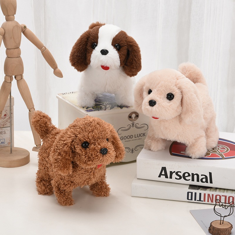 Đồ Chơi Chó Cún Con Kích Thước Lớn Biết Sủa Quẫy Đuôi Phát Nhạc Thông Minh Tự Động Đa Năng Cho Bé Hamiha-ĐC33