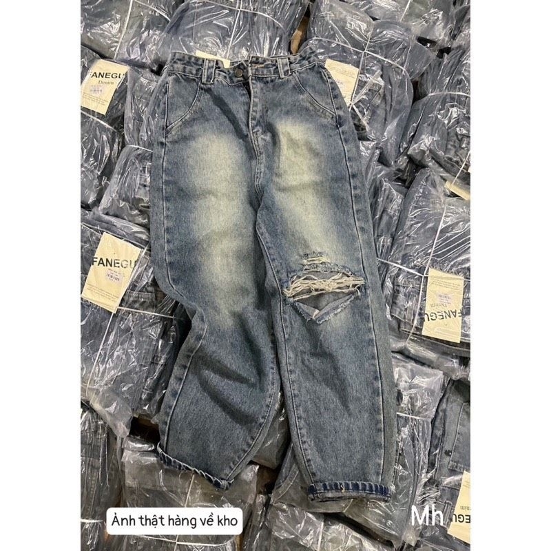 Quần jeans baggy rách gối #1105
